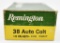 38 Auto Colt ammunition (1) box Remington