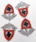 lot of four German RAD Insignia patches, some