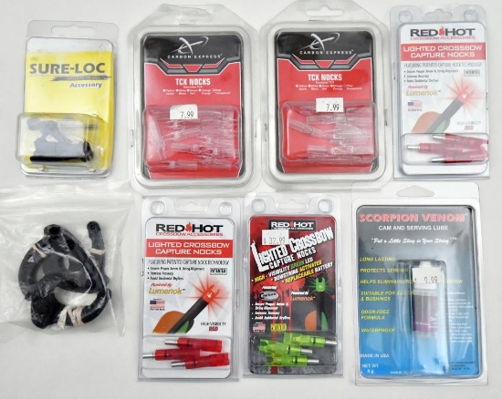 Lot of archery accessories to include Sure-Loc