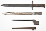 lot of (3) bayonets, Enfield pattern with metal