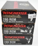 .280 Remington ammunition (3) boxes Winchester