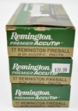 17 Remington Fireball ammunition (3) boxes