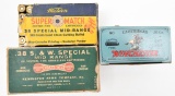 .38 Special ammunition (3) boxes, one Winchester