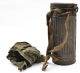 WWII German gas mask container 