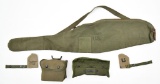 lot to include (2) WWII canvas muzzle covers E.A.