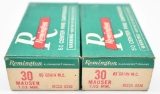 30 Mauser 7.63 mm ammunition - (2) boxes