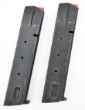 (2) Marlin marked 9mm Camp-9 20 round magazines