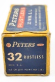 32 Win. S.L. ammunition - (1) box Peters Rustless