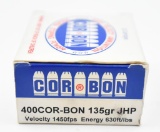 .400 Cor-Bon ammunition (1) box COR-BON