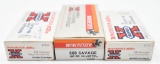 .303 Savage ammunition (3) boxes Winchester &