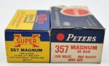 .357 Magnum ammunition (2) boxes, (1)