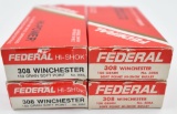 .308 Winchester ammunition (4) boxes Federal