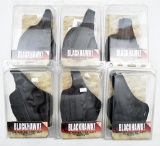 (6) Blackhawk leather holsters- left 3 slot