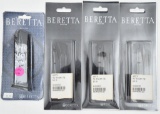 (4) Beretta magazines, three are MPx4 9mm