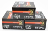 .45 Automatic ammunition (3) boxes Winchester
