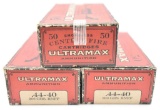 .44-40 ammunition (3) boxes Ultramax 200