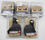 (5) Blackhawk holsters to include, two leather