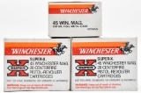 .45 Win. Mag. ammunition (3) boxes Winchester