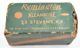 .25 Stevens Rim-Fire ammunition (1) box