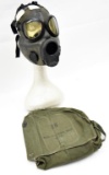 United States Army M-17 gas mask and carrying bag