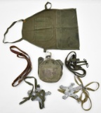 lot to included WWII Air Corp Apron, Vietnam USMC