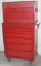 older Snap-On tool chest on rolling chest base,