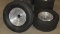 (2) Center Line alu racing wheels with used slicks; 29.5 x 10.5 x 15