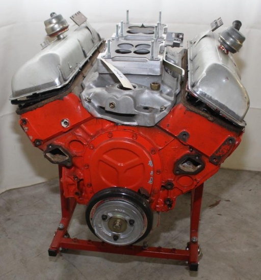 Chev. 409 long block engine w/dual 4 barrel intake