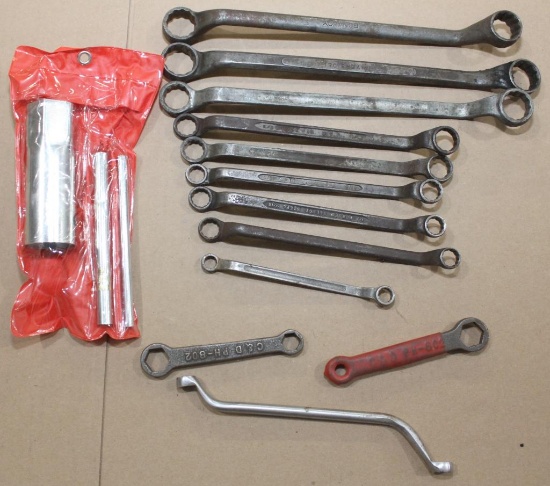 10 double box wrenches 3/8" - 15/16" all USA,