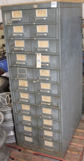 11 double drawer file/parts cabinet