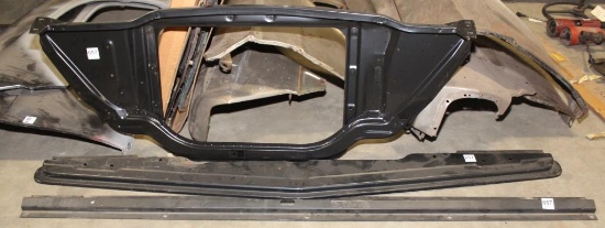 new '62 Chev. front filler panel and unknown