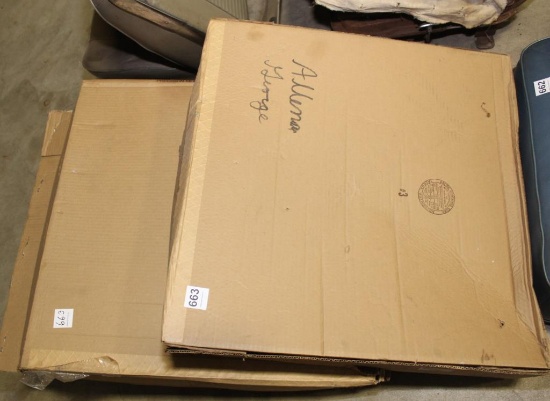 2 new Precision Molded seat cushions and pile of