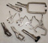 5 Vise Grip brand locking welders pliers and