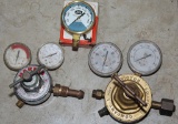 Victor oxygen gauge set-Harris Acetylene gauge set
