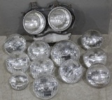 Crate of 24 assorted head lights