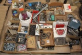 Pallet lot of assorted hardware & fasteners: