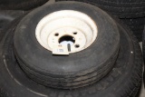 2 trailer rims/tires- Transmaster ST175/80R13