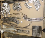 Pallet lot of chrome trim pieces approx 90 pieces