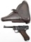 S/42 (Mauser), P.08 Luger, 9mm para, s/n 6186t, pistol, brl length 4