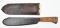 U.S.M.C. marked BRIDDELL Bolo knife with 
