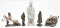 lot of Native American style statues, tallest being concrete measuring approximately 19.75