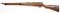 * Japanese Arisaka training rifle having anchor and leaf stamping on top of receiver at barrel with 