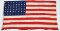 approximate 3' x 4' (48) star flag showing assorted wear and handling