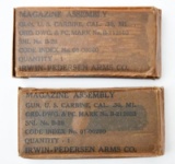 lot of (2) M1 carbine mags. in original waxpaper wrapping by Irwin-Pedersen, selling by the piece, 2