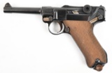 Erfurt, P.08 Luger, 9mm, s/n 7624, pistol, brl length 4