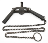 Oneida Newhouse No. 48 double long spring trap with teeth and three foot chain