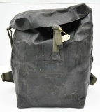 rubberized medical backpack with canvas straps