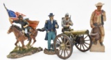 assorted lot of Civil War statues approximately 10.5