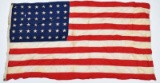 approximate 3' x 4' (48) star flag showing assorted wear and handling