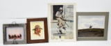 (4) pieces of wall art to include; The Cowboy oil on canvas signed P. Koch, 15